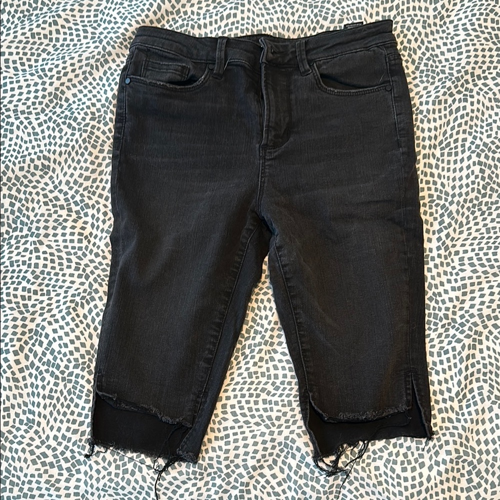 AFRM Black Jean Shorts